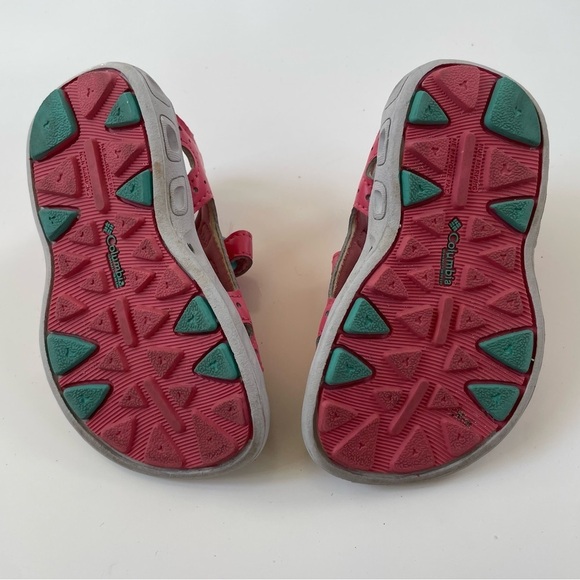 Columbia Little Kids' Pink Coral Techsun Vent Quick-Drying Sandals Size 8 - Picture 8 of 8